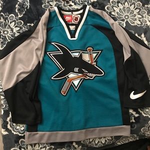 vintage nike san jose sharks jersey